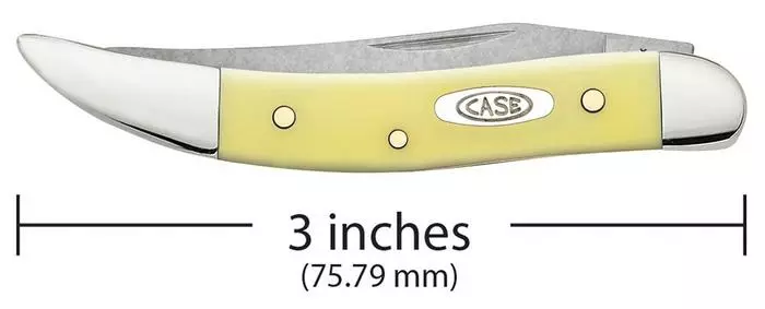 Case Knife Yellow Synthetic Chrome Vanadium Small Texas Toothpick 00091 4 Case Knife Yellow Synthetic Chrome Vanadium Small Texas Toothpick 00091