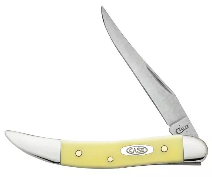 Case Knife Yellow Synthetic Chrome Vanadium Small Texas Toothpick 00091 3 Case Knife Yellow Synthetic Chrome Vanadium Small Texas Toothpick 00091