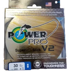 Power Pro Super 8 Slick V2 Blue 30 Lb 300 Yds Braided Fishing Line