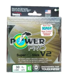Power Pro Super 8 Slick V2 Hi-Vis Aqua Green 30 Lb 300 Yds Braided Fishing Line Line/Leaders
