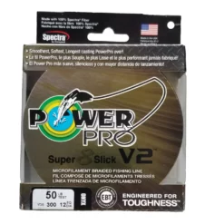 Power Pro Super 8 Slick V2 Onyx 50 Lb 300 Yds Braided Fishing Line