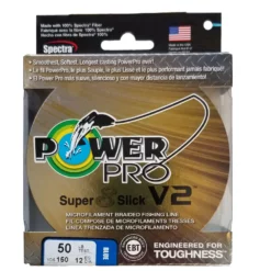 Power Pro Super 8 Slick V2 Blue 50 Lb 150 Yds Braided Fishing Line