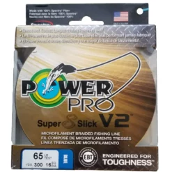 Power Pro Super 8 Slick V2 Blue 65 Lb 300 Yds Braided Fishing Line Line/Leaders