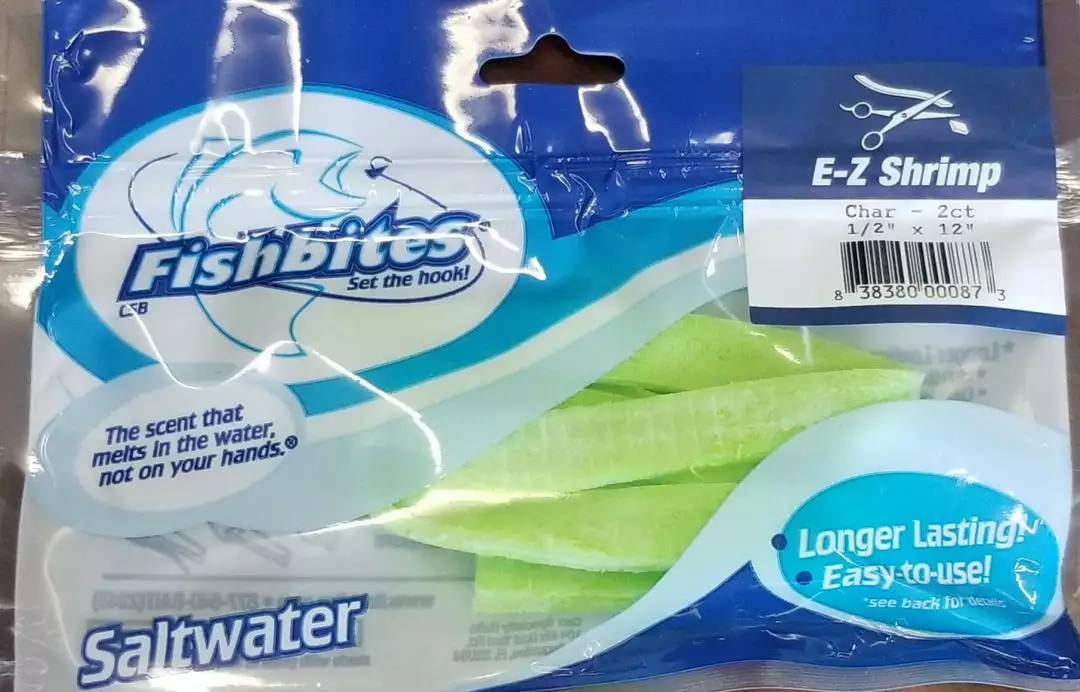 Lures & Bait Fishbites E-Z Shrimp Chartreuse 0087 3 Lures & Bait Fishbites E-Z Shrimp Chartreuse 0087
