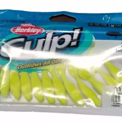 Berkley Gulp! Swimming Mullet Chartreuse 3" 11pk Lures & Bait