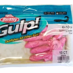 Berkley Gulp! Swimming Mullet Pink 4" 10pk Lures & Bait