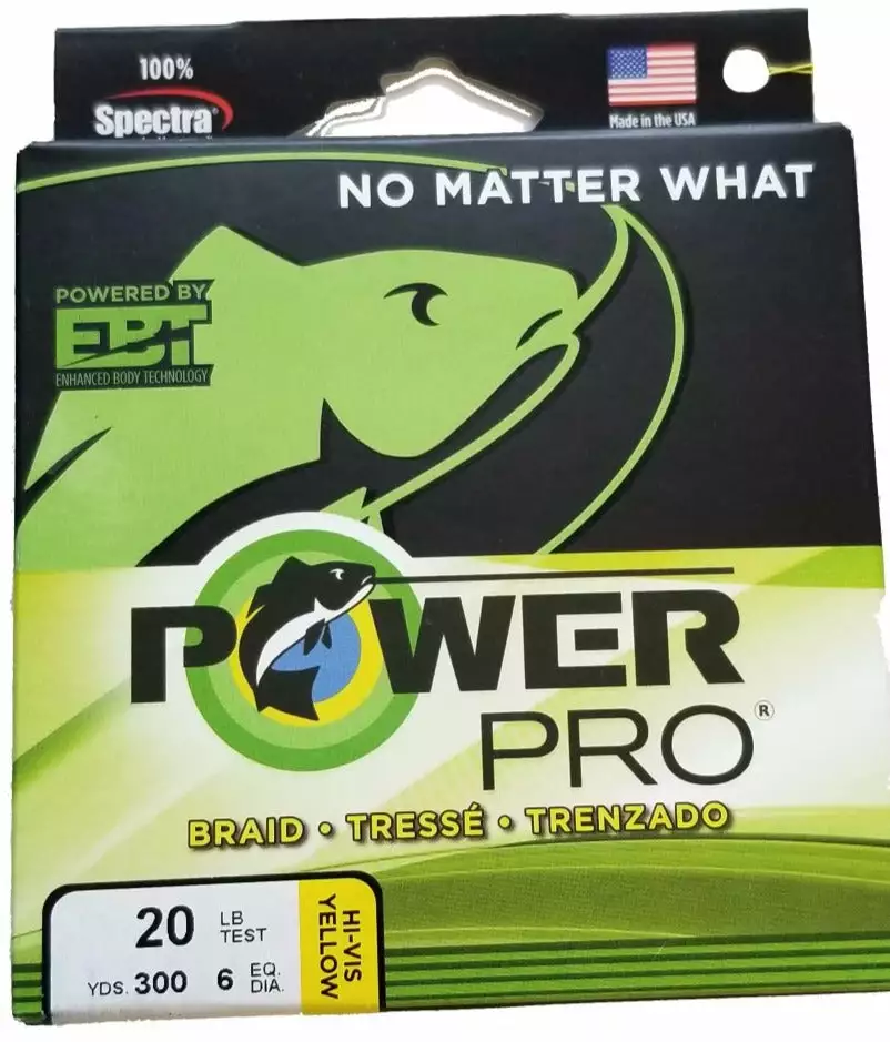 Line/Leaders Power Pro Hi-Vis Yellow 20 Lb 300 Yds Braided Fishing Line 3 Line/Leaders Power Pro Hi-Vis Yellow 20 Lb 300 Yds Braided Fishing Line