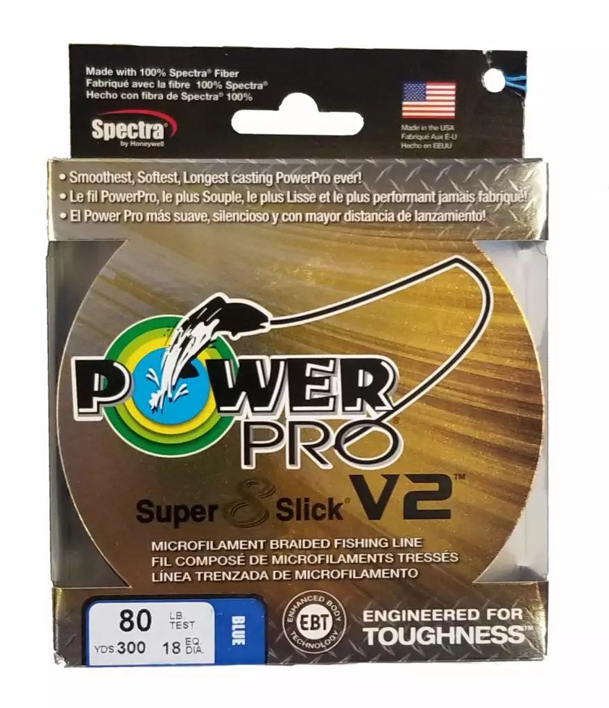 Power Pro Super 8 Slick V2 Blue 80 Lb 300 Yds Braided Fishing Line 3 Power Pro Super 8 Slick V2 Blue 80 Lb 300 Yds Braided Fishing Line