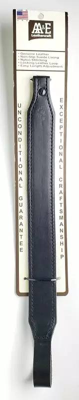 AA&E Leathercraft Black Genuine Leather Sling 8505051 010 Hunting 3 AA&E Leathercraft Black Genuine Leather Sling 8505051 010 Hunting