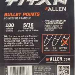 Allen Titan Bullet Points 12pk 1460