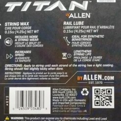 Allen Titan Crossbow String Wax & Rail Lube 673 Archery