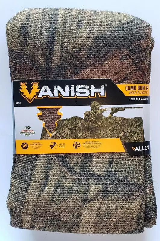 Hunting Allen Vanish Camo Burlap 12ft X 54in Mossy Oak® Break-Up Infinity™ 25312 3 Hunting Allen Vanish Camo Burlap 12ft X 54in Mossy Oak® Break-Up Infinity™ 25312