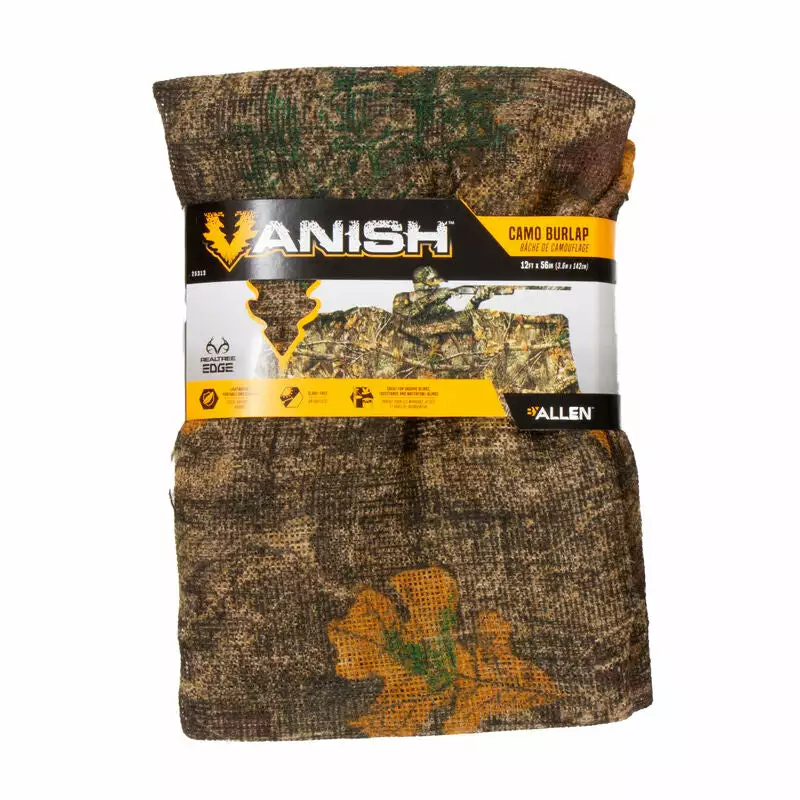 Allen Vanish Camo Burlap 12' X 56" Realtree Edge 25313 Hunting 3 Allen Vanish Camo Burlap 12' X 56" Realtree Edge 25313 Hunting