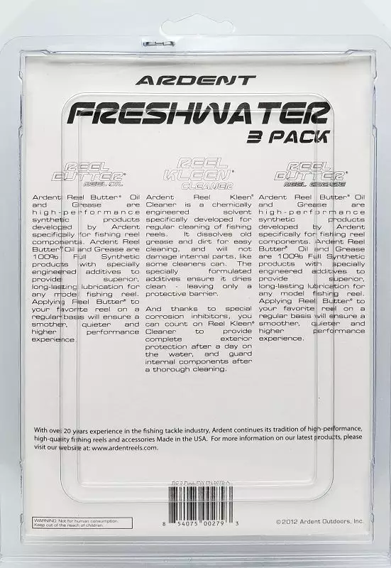 Ardent Reel Care Freshwater 3 Pack 4 Ardent Reel Care Freshwater 3 Pack