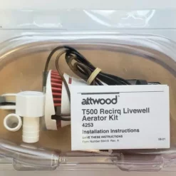 Attwood 500GPH Recirq Livewell Cartridge Aerator Kit 4253-7 Marine