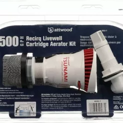 Attwood 500GPH Recirq Livewell Cartridge Aerator Kit 4253-7 Marine