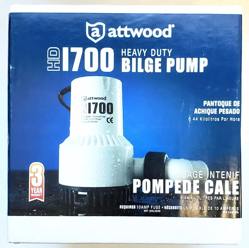 Attwood HD1700 Heavy Duty Bilge Pump 4730-4 Marine 4 Attwood HD1700 Heavy Duty Bilge Pump 4730-4 Marine