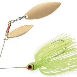 Lures & Bait Booyah Double Willow Spinbait 3/8 Oz Chartreuse 1pk