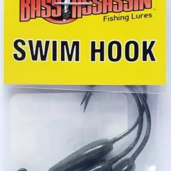 Bass Assassin Watermelon/Red Swim Hook 1/4oz 3ct SWIM14073