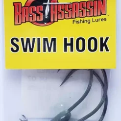 Bass Assassin Watermelon/Red Swim Hook 1/4oz 3ct SWIM14075 Hooks/Jig Heads