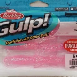 Berkley Gulp! Translucent Shrimp Flamingo Flash 3" 6pk Lures & Bait