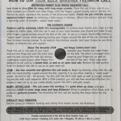 Buck Gardner's Predator Call Power Pack PRED-PP Game Calls