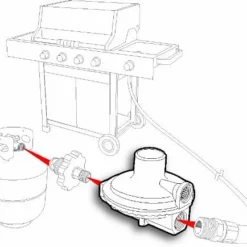 Camco Heavy Duty Single Stage Propane Regulator 59013