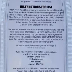 Hunting Carlson's Sporting Clays Speed Wrench 06602