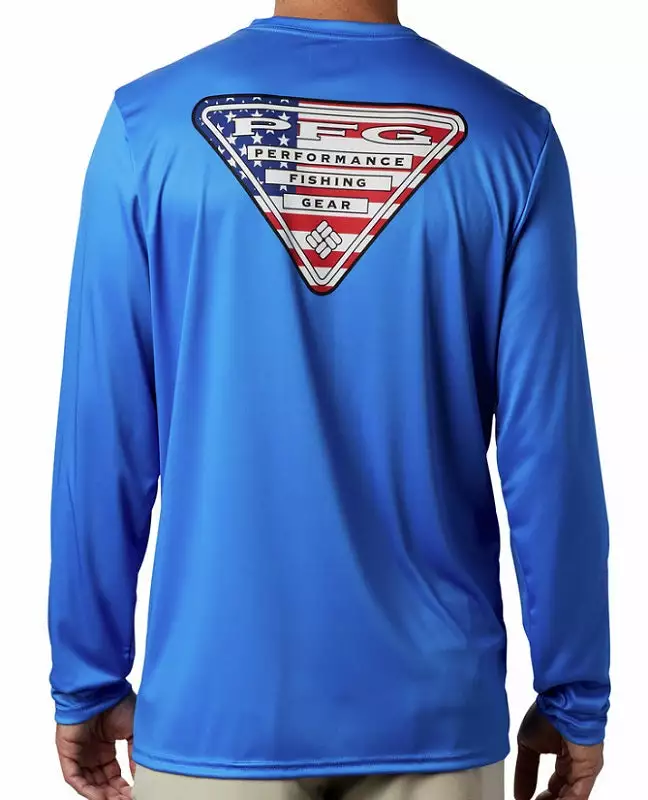 Columbia Sportswear Columbia Men's Terminal Tackle PFG Country Triangle L/S 487 3 Columbia Sportswear Columbia Men's Terminal Tackle PFG Country Triangle L/S 487