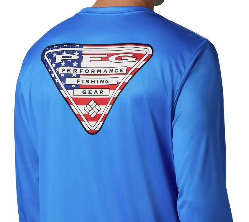 Columbia Sportswear Columbia Men's Terminal Tackle PFG Country Triangle L/S 487 4 Columbia Sportswear Columbia Men's Terminal Tackle PFG Country Triangle L/S 487