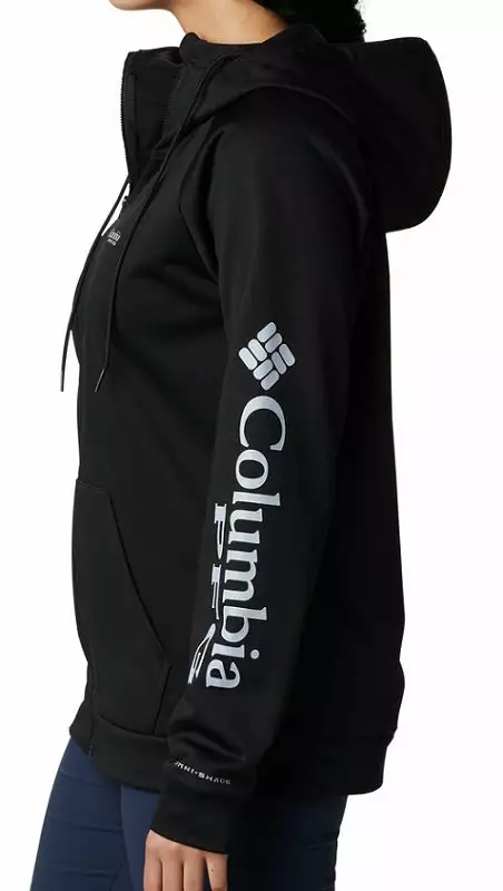 Columbia Sportswear Columbia Women’s PFG Tidal Fleece FZ Hoodie Black 4 Columbia Sportswear Columbia Women’s PFG Tidal Fleece FZ Hoodie Black