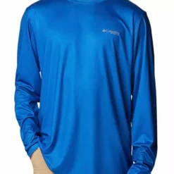 Columbia Sportswear Columbia Men's Terminal Tackle PFG State Fish Flag™ L/S Vivid Blue 7 Columbia Sportswear Columbia Men's Terminal Tackle PFG State Fish Flag™ L/S Vivid Blue