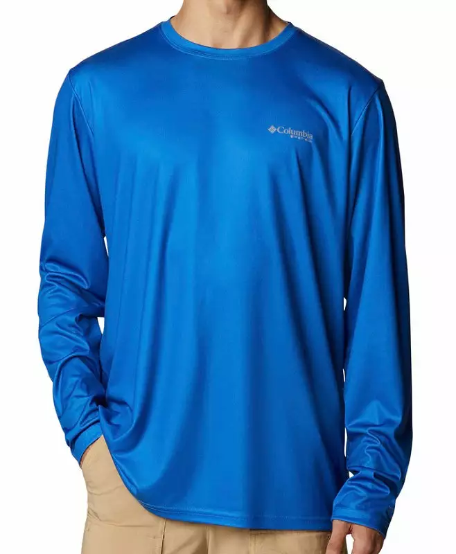 Columbia Sportswear Columbia Men's Terminal Tackle PFG State Fish Flag™ L/S Vivid Blue 5 Columbia Sportswear Columbia Men's Terminal Tackle PFG State Fish Flag™ L/S Vivid Blue