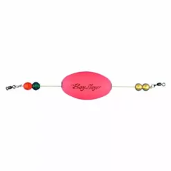 Floats & Corks Comal Bay Slayer Oval Rattle Float 2.5" Pink