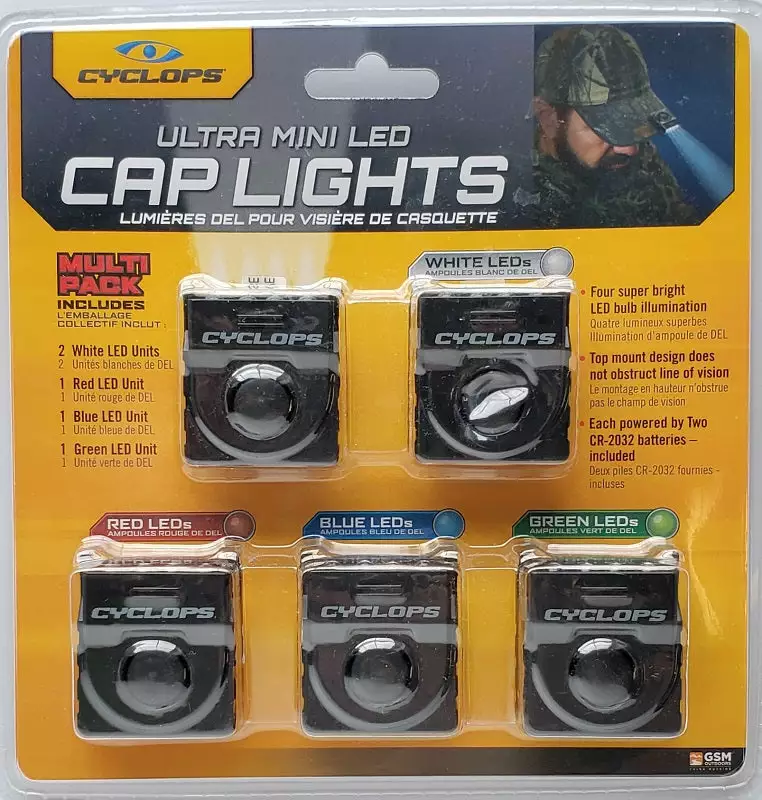 Cyclops Ultra Mini LED Cap Lights CYC-HCPACK 5 Cyclops Ultra Mini LED Cap Lights CYC-HCPACK