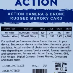 Delkin Devices Action Camera & Drone Rugged 32GB Memory Card DDMSDACT32GB
