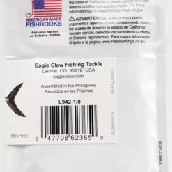 Lures & Bait Eagle Claw Mackerel Tree Rig L942-1/0 5 Lures & Bait Eagle Claw Mackerel Tree Rig L942-1/0