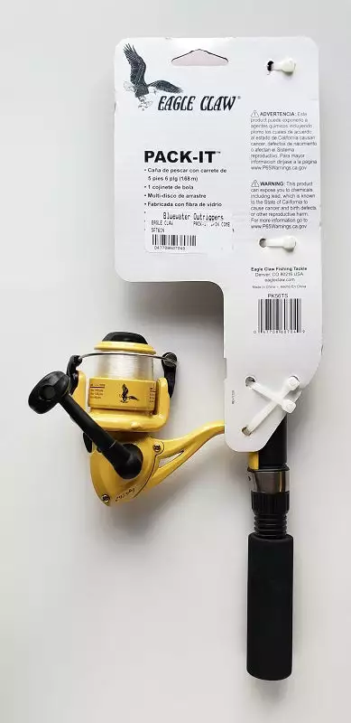 Rods & Combo's Eagle Claw Pack-It Telescopic Spinning Reel And Rod Combo PK56TS 4 Rods & Combo's Eagle Claw Pack-It Telescopic Spinning Reel And Rod Combo PK56TS