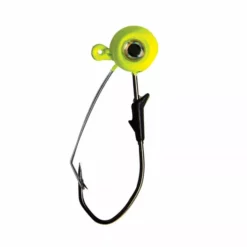 Eagle Claw Weedless Eagle Eye Jig Heads 1/4oz 5pk Chartreuse