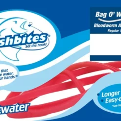 Fishbites Bag O Worm 0033 Red