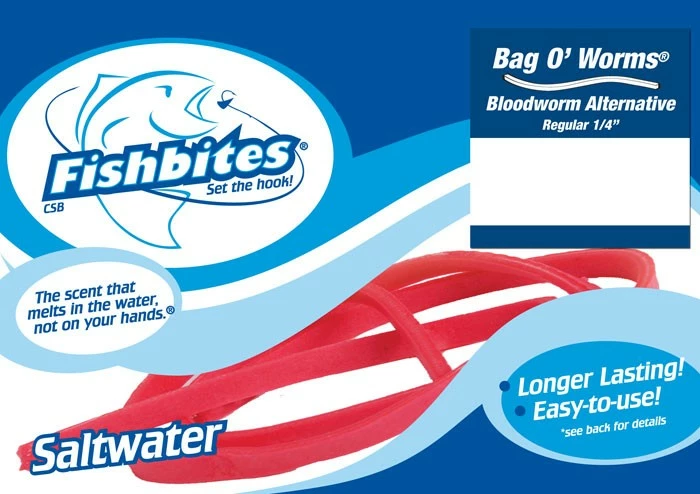 Fishbites Bag O Worm 0033 Red 3 Fishbites Bag O Worm 0033 Red