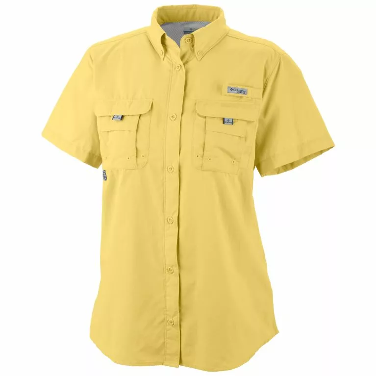 Columbia Sportswear Columbia Women’s PFG Bahama™ Yellow Short Sleeve Shirt FL7313 3 Columbia Sportswear Columbia Women’s PFG Bahama™ Yellow Short Sleeve Shirt FL7313