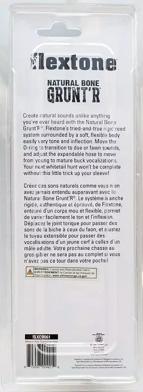 Game Calls Flextone Natural Bone Grunt'r FLXDR061 6 Game Calls Flextone Natural Bone Grunt'r FLXDR061
