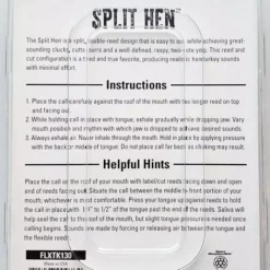 Flextone Split Hen Mouth Call FLXTK130