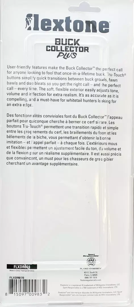 Flextone Buck Collector Plus FLXDR070 Game Calls 6 Flextone Buck Collector Plus FLXDR070 Game Calls