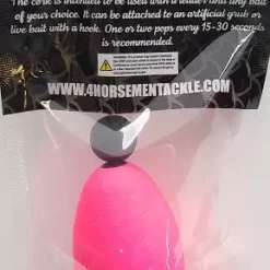 Four Horsemen Tackle Oval Popper Cork Pink 2-1/2