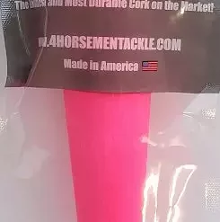 Floats & Corks Four Horsemen Tackle Concave Popper Cork Pink 5" 1pk