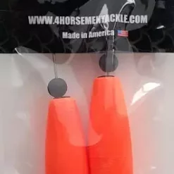 Floats & Corks Four Horsemen Tackle Skinny Cork Red 2pk