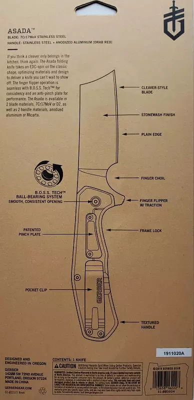 Gerber Asada Clip Folding Knife 31-003924 6 Gerber Asada Clip Folding Knife 31-003924