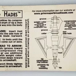 Archery Grim Reaper Broadheads Hades Replacement Blades